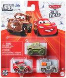 Disney Cars on the Road Mini Racers - Moss IVY / Cryptid Lightning McQueen / Margaret Motorray