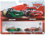 Disney Cars - Conrad Camber #82 Shiny Wax & Jonas Carvers #123 No Stall