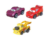 Disney Cars Mini Racers - Holley Shiftwell / McQueen Racing Wheels / Hot Rod Mater