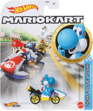 Mario Kart Hot Wheels - Light Blue Yoshi (Standard Kart)