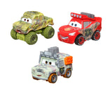 Disney Cars on the Road Mini Racers - Moss IVY / Cryptid Lightning McQueen / Margaret Motorray