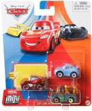 Disney Cars Mini Racers - Radiator Springs Lightning McQueen / Mater / Sally