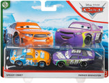 Disney Cars - Speedy Comet #21 (Cars 3) & Parker Brakeston #68 (Cars 1)