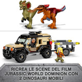 LEGO 76951 Jurassic World - Trasporto del Piroraptor e del Dilofosauro