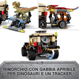 LEGO 76951 Jurassic World - Trasporto del Piroraptor e del Dilofosauro