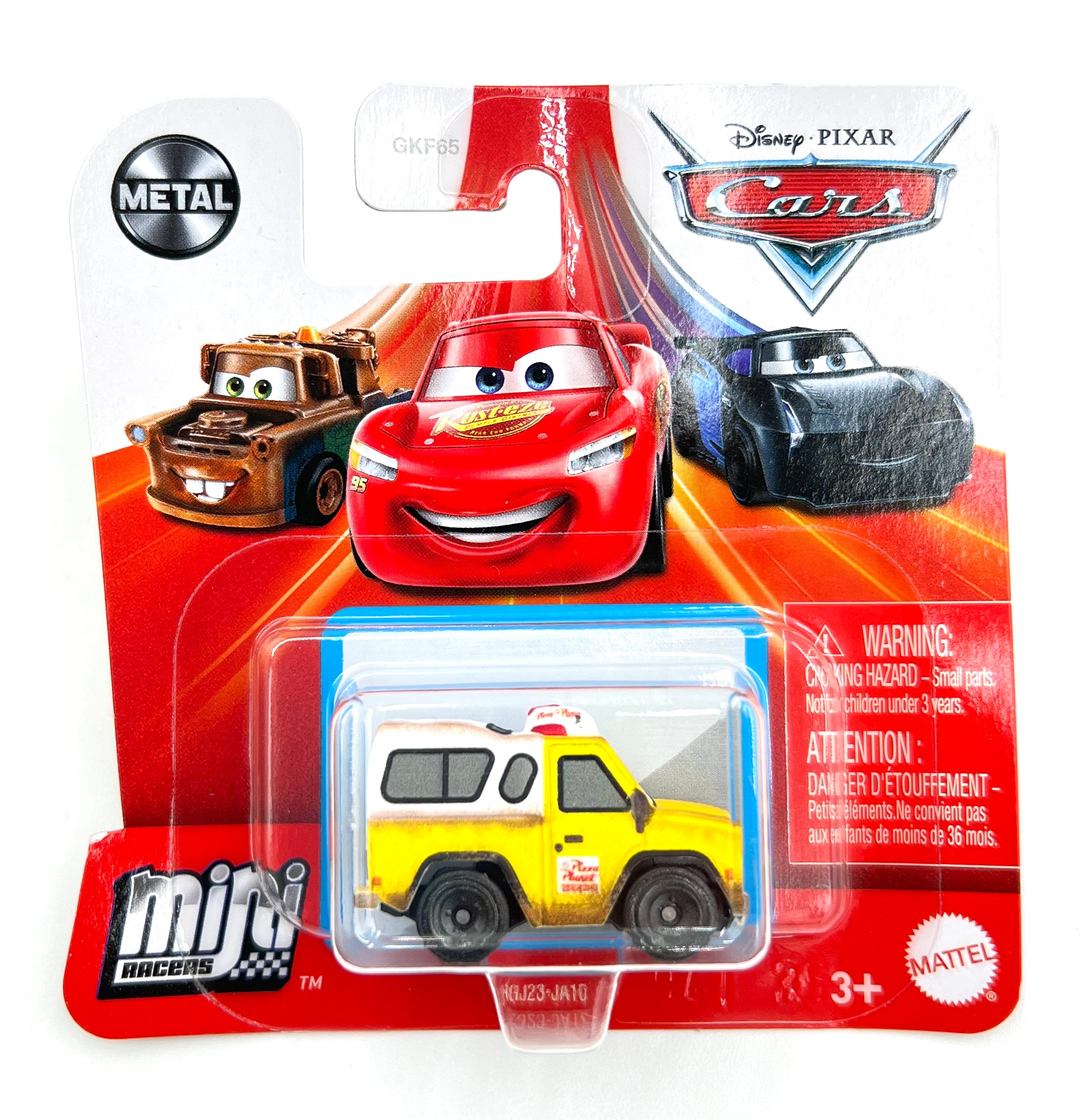 Mini cars racers personaggio cricchetto Mattel